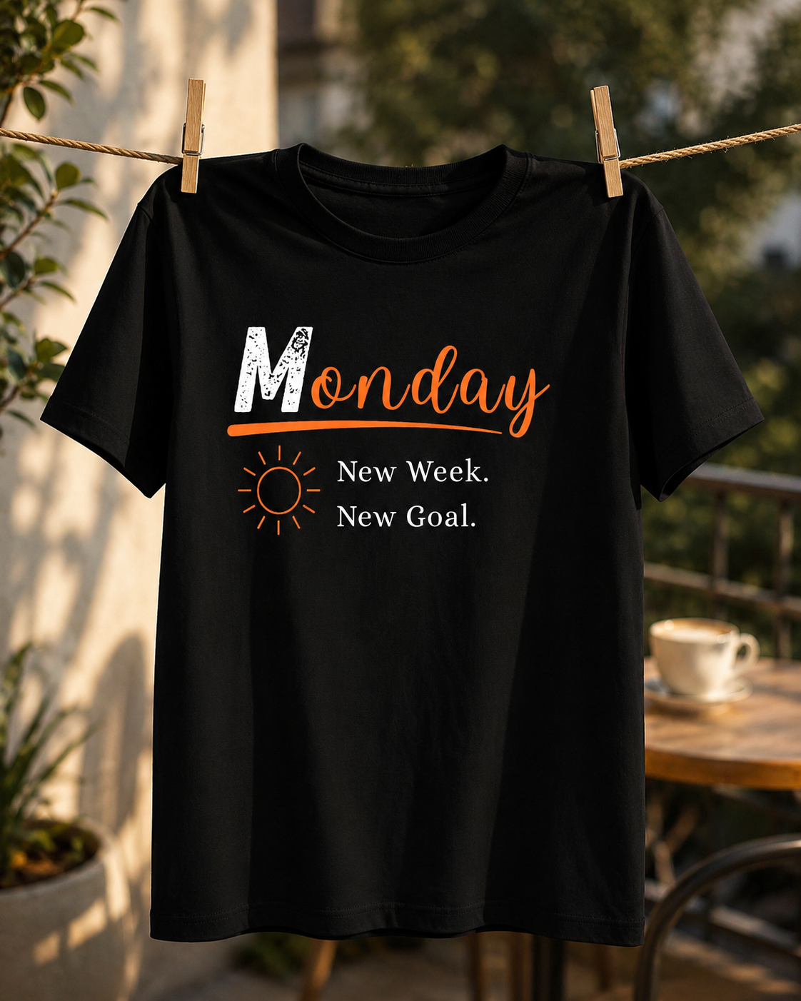 Monday Motivation Graphic Printed T-Shirt | Unisex Black PollyCotton Blend Round Neck Tee (Copy) (Copy) (Copy) (Copy)