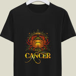 Cancer Zodiac Sign Printed Unisex Half Sleeve T-Shirt - Embrace Your Astrological Identity