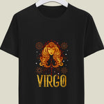 Virgo Zodiac Sign Printed Unisex Half Sleeve T-Shirt - Embrace Your Analytical Style