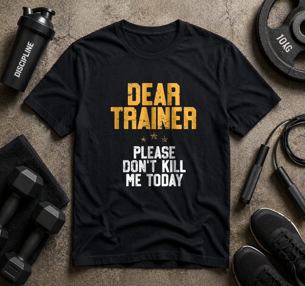 Dear Trainer Please Don't Kill Me today Printed T Shirt