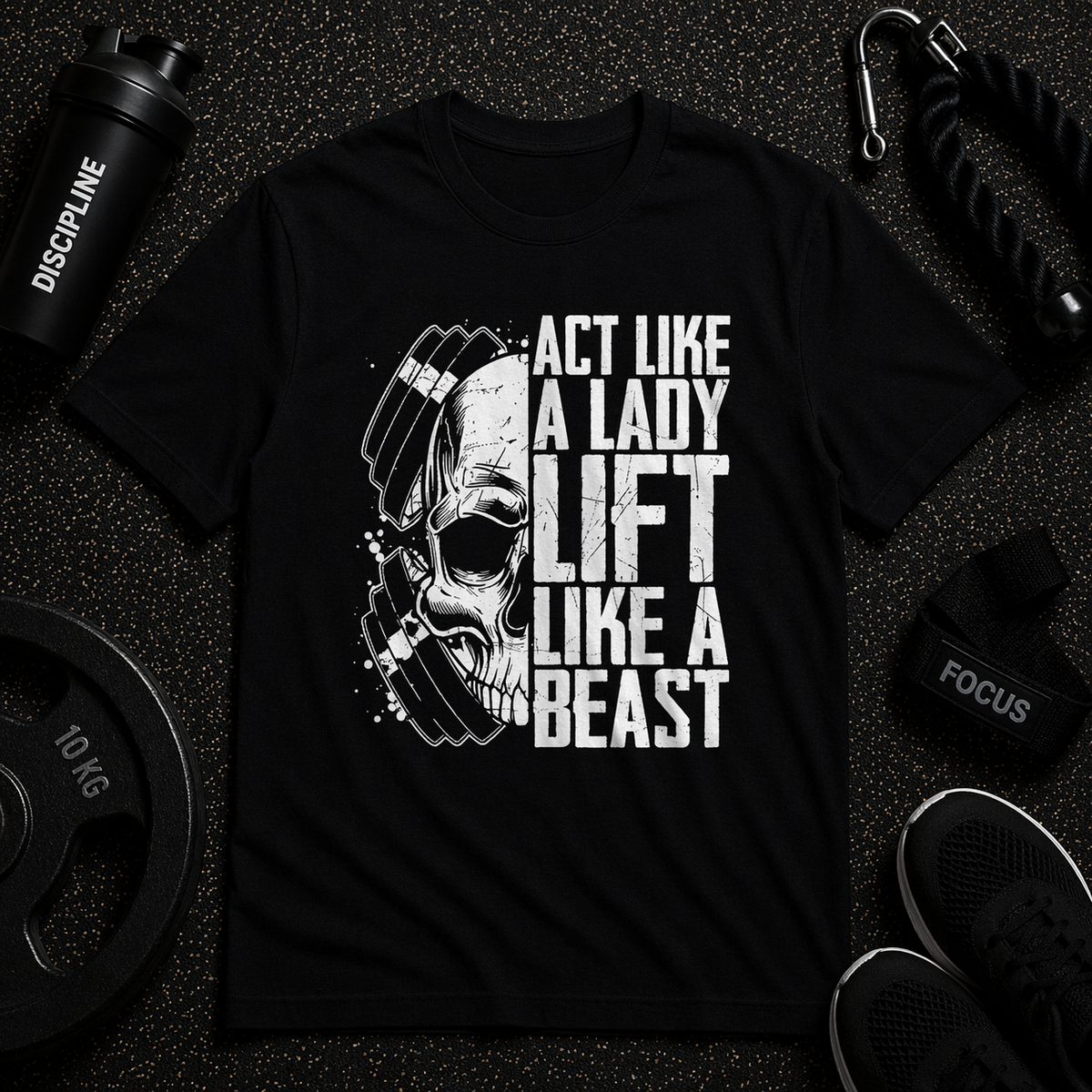 Lift Like Monster Graphic Printed T Shirt | Premium Round Neck Sleeveless T-Shirt for Active Lifestyles - Breathable and Moisture-Wicking
