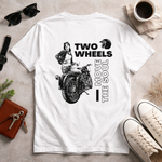 Two Wheels Move The Soul Back Print Motorcycle Unisex T-Shirt
