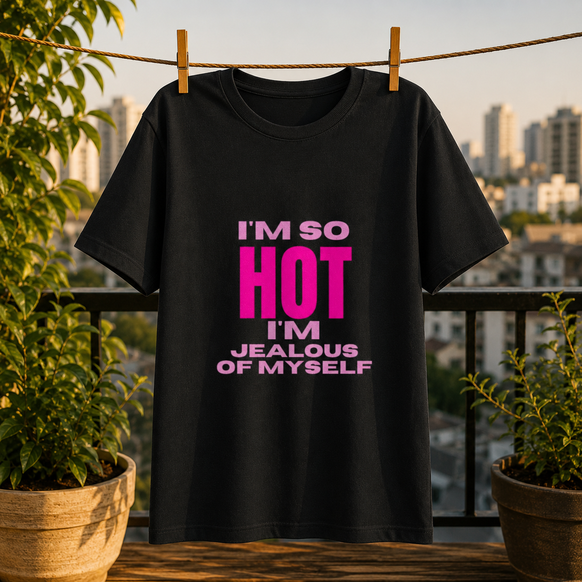 I’m So Hot Graphic T-Shirt – Funny Confidence Quote Tee for Men & Women | Bold Statement Shirt