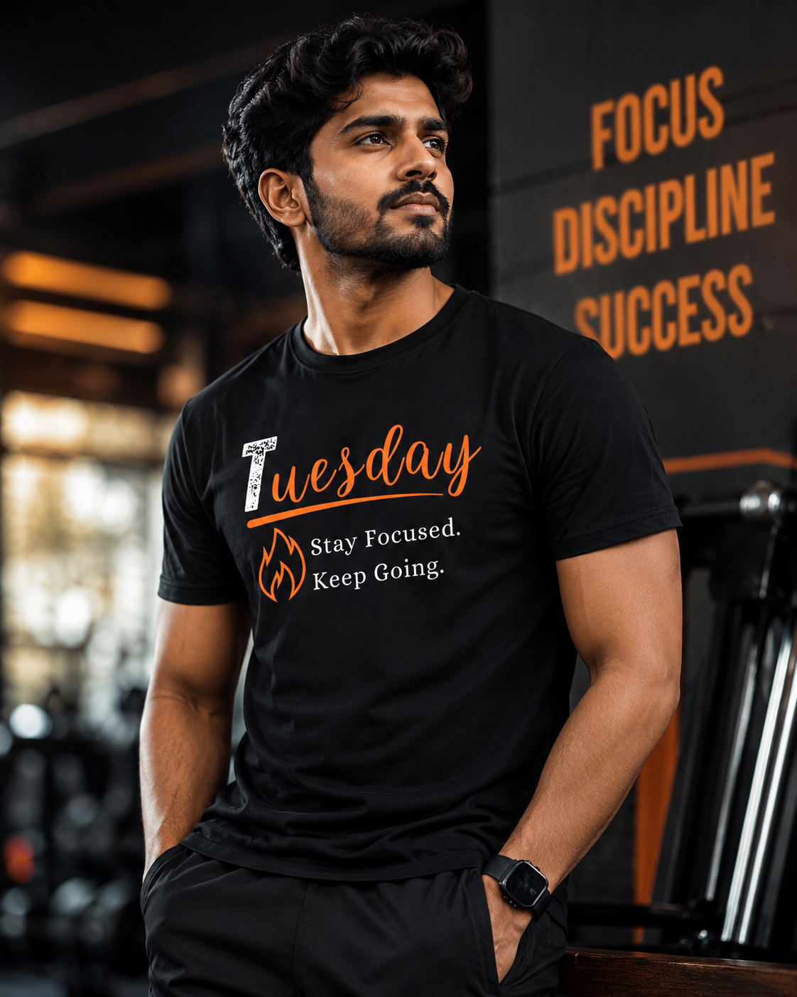Tuesday Motivation Graphic Printed T-Shirt | Unisex Black PollyCotton Blend Round Neck Tee (Copy) (Copy) (Copy) (Copy) (Copy)