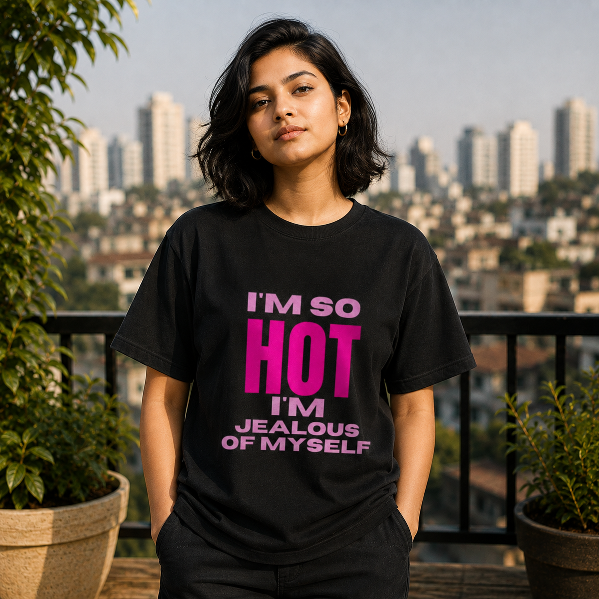 I’m So Hot Graphic T-Shirt – Funny Confidence Quote Tee for Men & Women | Bold Statement Shirt