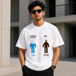 Funny Chai Lover Graphic Printed White T-Shirt for Men & Women – “Normal People H2O Me Chai” Humor Design Round Neck Half Sleeves Cotton Casual Tee